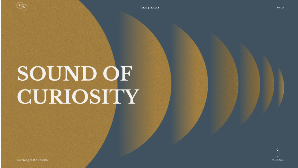 ポートフォリオサイトのMVデザイン