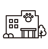 病院の建物のアイコン